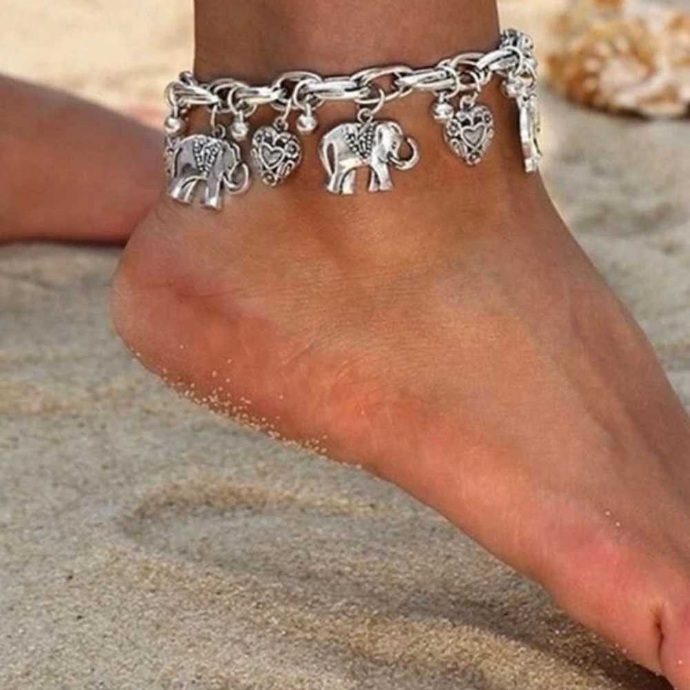Elephant Charm Anklet